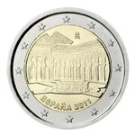 2 euros commémorative Espagne 2011 - La Cour des Lions.