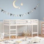 vidaXL Lit mezzanine d'enfants sans matelas avec échelle 90x190 cm