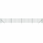 vidaXL Clôture en treillis métallique et piquet d'ancrage vert 1 1x10m
