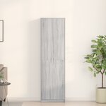 vidaXL Armoire Gris Sonoma 55x25x189 cm en bois d'ingénierie