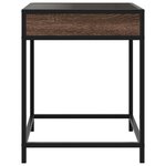 vidaXL Table basse avec LED Infinity chêne marron 40x40x51 cm
