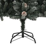 vidaXL Sapin de Noël artificiel avec support Vert 180 cm PVC