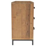 vidaXL Buffet Marron 110x35x70 cm Bois de pin massif