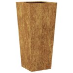 vidaXL Jardinières 2 Pièces 35x35x75 cm acier résistant aux intempéries