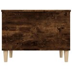vidaXL Table basse Chêne fumé 60x44 5x45 cm Bois d'ingénierie