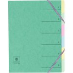 Trieur 6 onglets CL 7/10ème Dos extensible à élastiques Rubriques imprimées Coloris Al... COUTAL