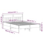 vidaXL Cadre de lit sans matelas 120x200 cm bois de pin massif