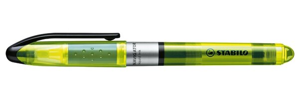 Surligneur NAVIGATOR de poche Pointe Biseautée Jaune STABILO