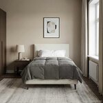 vidaXL Duvet complet toute l'année Gris clair 135 x 220 cm Microfibre