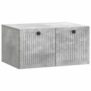 vidaXL Meuble TV mural Gris béton 59 5 x 41 x 30 cm Bois d'ingénierie