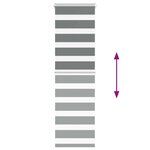 vidaXL Store zèbre gris foncé largeur du tissu 35 9 cm polyester