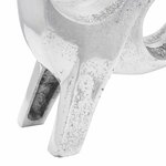 vidaXL Sculpture de taureau Argent 22 x 9.5 x 34 cm Aluminium