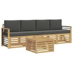 vidaXL Ensemble de canapés d'extérieur 5 pc