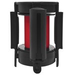 vidaXL Barrière à bande rétractable 200 cm Rouge