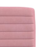 vidaXL Chaises à manger lot de 4 Rose Velours