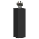vidaXL Supports pour plantes 2 Pièces noir 25x25x80 cm bois d'ingénierie