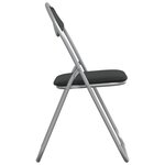 vidaXL Chaise pliante 8 Pièces Noir et gris 48 x 43 5 x 81 cm Simili cuir