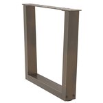 vidaXL Pieds de table basse en forme de V  2 pièces  acier naturel  60 x (42-43 3) cm
