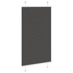 vidaXL Store plissé noir 70x150 cm largeur du tissu 69 4 cm polyester