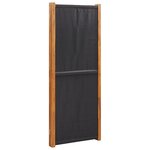 vidaXL Cloison de séparation 3 panneaux Noir 210x180 cm