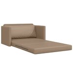 vidaXL Canapé-Lit Cappuccino 124 x 71 x 78 cm Cuir artificiel