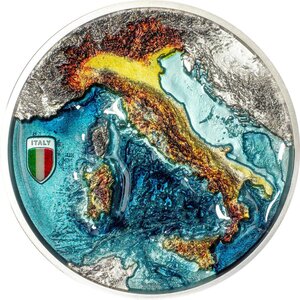 Monnaie REPUBBLICA ITALIANA 2 Oz Argent 10$ Cook Islands 2025