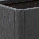 vidaXL Jardinière gris foncé 80x36x35 cm PP