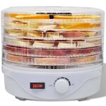 vidaXL Déshydrateur alimentaire rond 250 W 6 plateaux