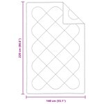 vidaXL Duvet toutes saisons avec oreiller 2 Pièces Blanc Microfibre