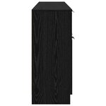 vidaXL Buffet 3 Pièces Chêne noir 181 x 30 x 70 cm Bois d'ingénierie