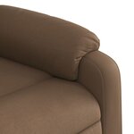 vidaXL Fauteuil inclinable Marron Tissu