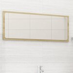 vidaXL Miroir de salle de bain Chêne sonoma 90x1 5x37 cm Aggloméré