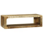 vidaXL Meuble TV 80x30x25 cm Bois massif Bois de manguier rugueux