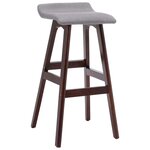 vidaXL Tabourets de bar lot de 2 gris clair tissu