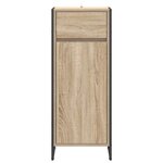 vidaXL Cabinet de salle de bain avec tiroir Sonoma 40 x 30 x 100 cm