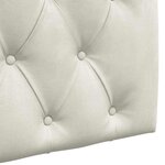 vidaXL Tête de lit suspendue Crème Velours
