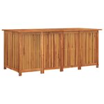 vidaXL Boîte de rangement de jardin 175x80x75 cm bois massif d'acacia