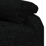 vidaXL Fauteuil inclinable électrique Noir Tissu