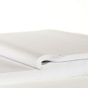 Papier de soie blanc 75 x 50cm (Lot de 24 feuilles)