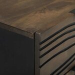 vidaXL Cabinet de chevet avec tiroir 2 Pièces Noyer 40 x 33 x 46 cm