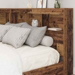 vidaXL Tête de lit de rangement Bois Ancien 120 cm Bois d'ingénierie