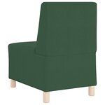 vidaXL Unité de Sofa Modulaire Sans Accoudoirs Vert jungle
