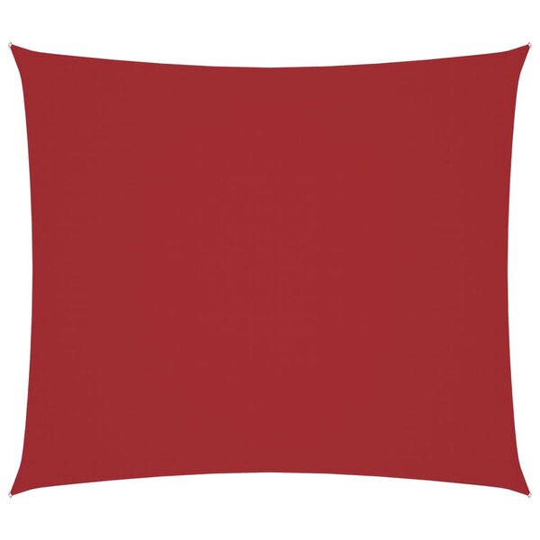 vidaXL Voile de parasol tissu oxford rectangulaire 2 5x3 m rouge