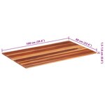 vidaXL Dessus de table bois massif d'acacia 15-16 mm 60x100 cm