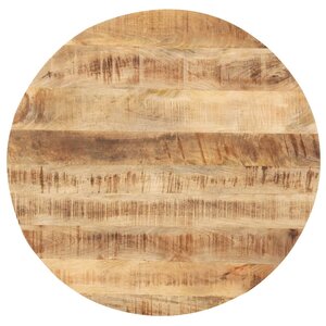 vidaXL Dessus de table Bois de manguier solide Rond 25-27 mm 70 cm