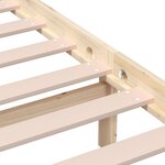 vidaXL Cadre de lit Bois de pin massif 160x200 cm