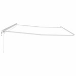 vidaXL Auvent avec Blanc 6 × 3 5 m Métal