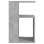vidaXL Table d'appoint Gris béton 36x30x56 cm Bois d’ingénierie