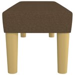 Banc banquette 100 x 30 x 30 cm tissu marron foncé 02_0010473