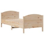 vidaXL Cadre de lit sans matelas 100x200 cm bois massif de pin